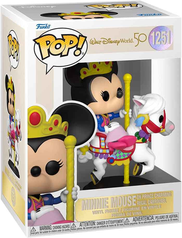 Pop Disney Walt Disney World 50th 3.75 Inch Action Figure - Minnie Mouse on Carrousel #1251