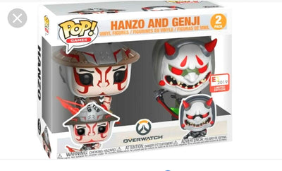 Pop Games Overwatch 3.75 Inch Action Figure 2-Pack Exclusive - Hanzo and Genji