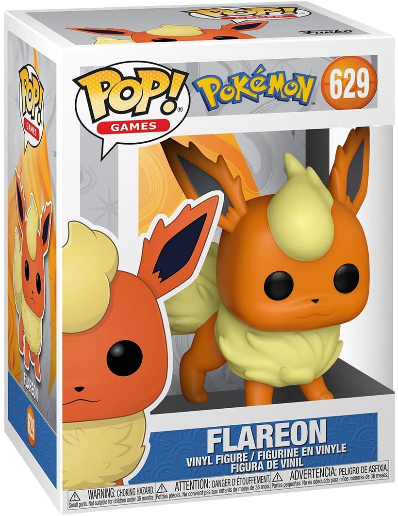 Pop Games Pokemon 3.75 Inch Action Figure - Flareon #629