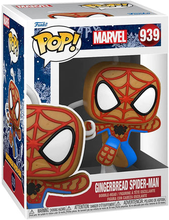 Pop Marvel 3.75 Inch Action Figure - Gingerbread Spider-Man #939