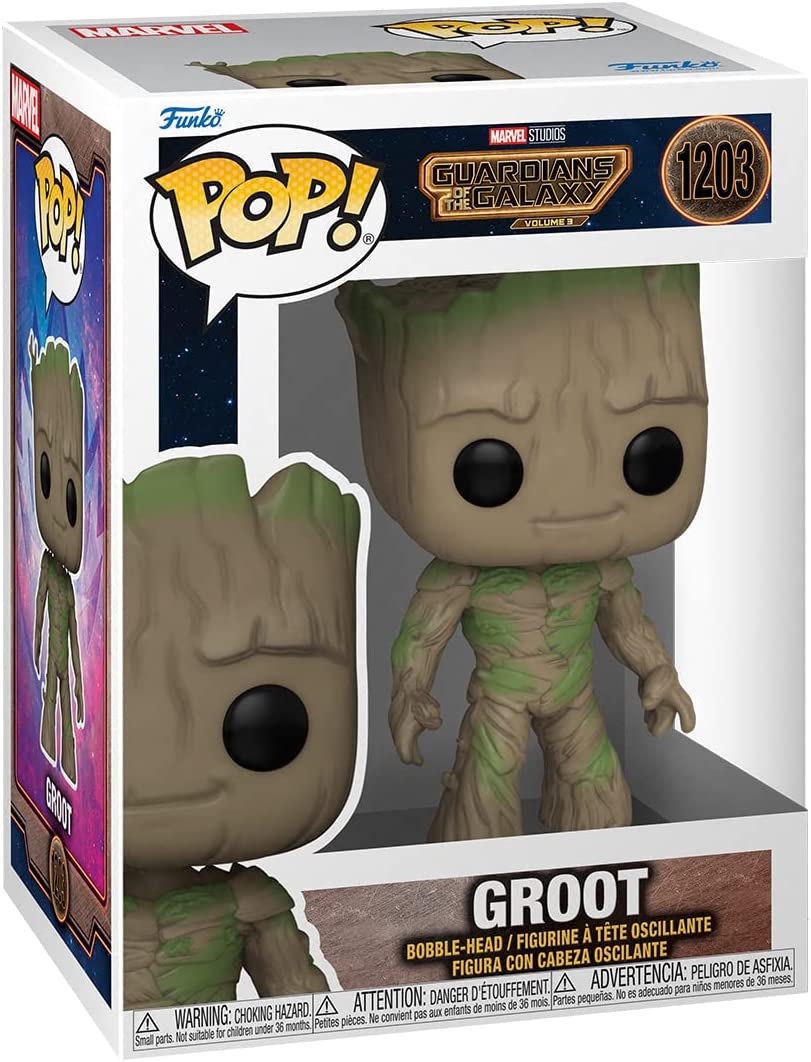 Pop Marvel Guardians Of The Galaxy 3.75 Inch Action Figure - Groot #1203