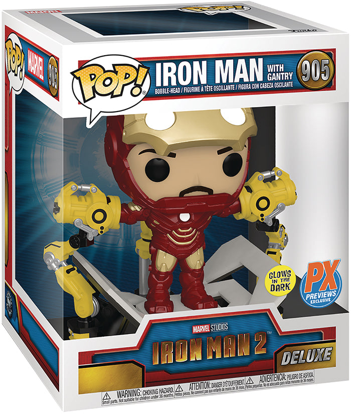 Pop Marvel Iron Man 2 3.75 Inch Action Figure Exclusive - Iron Man with Gantry #905