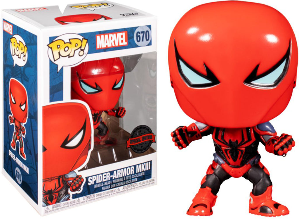 Pop Marvel Spider-Man 3.75 Inch Action Figure Exclusive - Spider-Armor MKIII #670