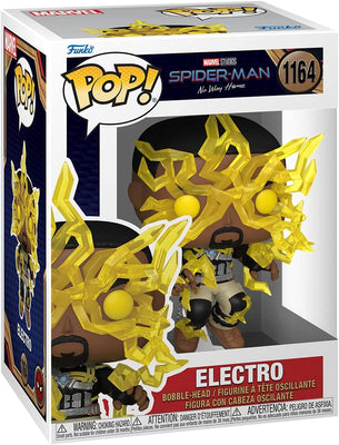 Pop Marvel Spider-Man No Way Home 3.75 Inch Action Figure - Electro #1164