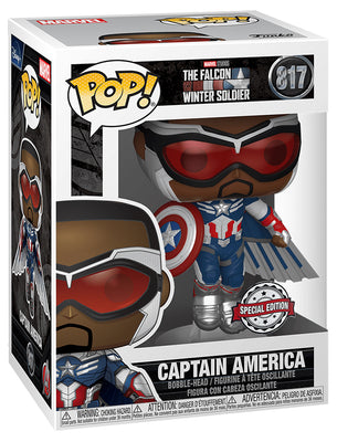 Pop Marvel The Falcon and the Winter Soldier 3.75 Inch Action Figure Exclusive - Captain America Sam Wilson #817
