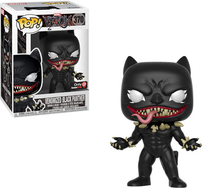 Pop Marvel 3.75 Inch Action Figure Venom - Venomized Black Panther #370 Exclusive (Non Mint Packaging)