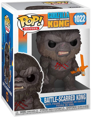 Pop Movies Godzilla vs Kong 3.75 Inch Action Figure - Battle Scarred Kong #1022