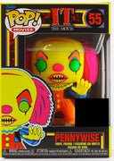 Pop Movies IT 3.75 Inch Action Figure Exclusive - Blacklight Pennywise #55