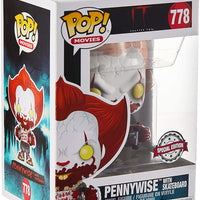 Pop Movies IT 3.75 Inch Action Figure Exclusive - Pennywise with Skateboard #778