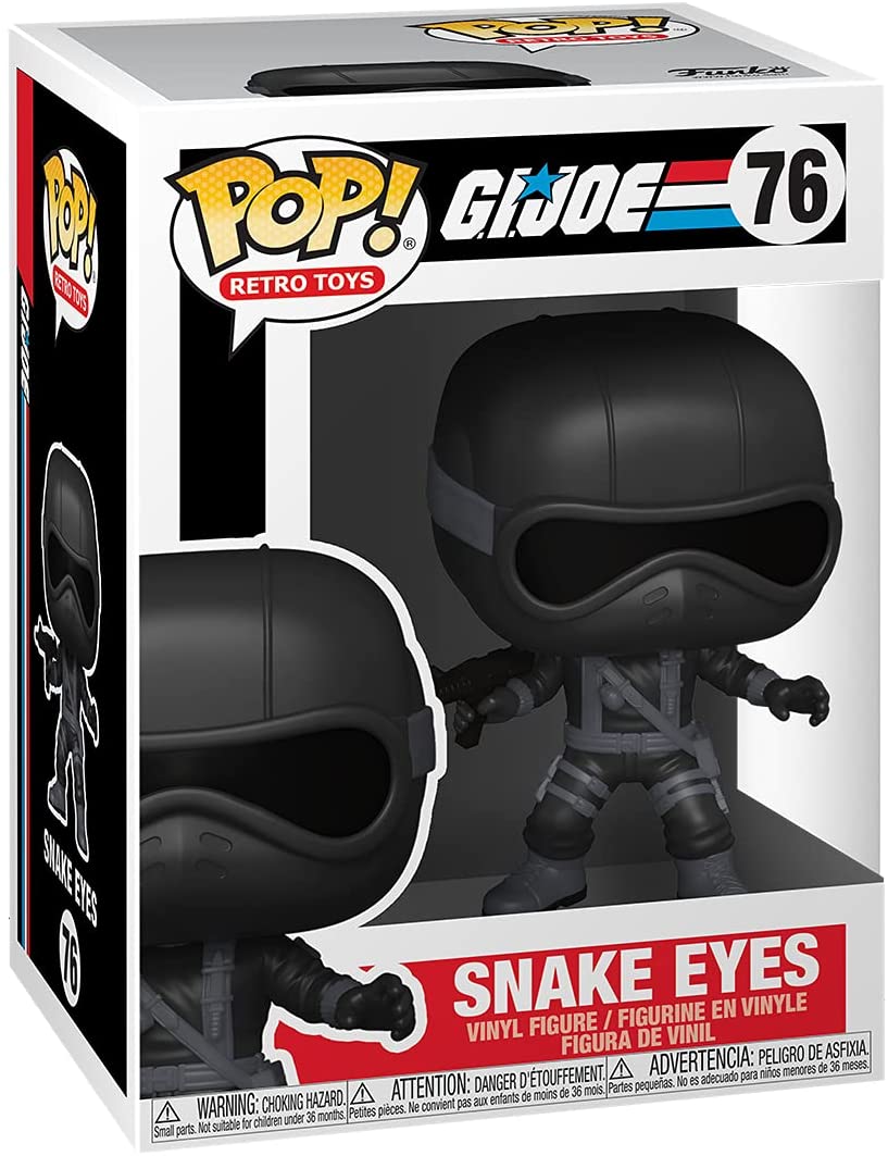 Pop Retro Toys GIJOE 3.75 Inch Action Figure - Snake Eyes #76
