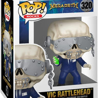 Pop Rocks Megadeth 3.75 Inch Action Figure - Vic Rattlehead #320