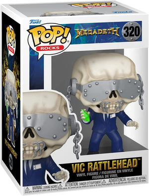 Pop Rocks Megadeth 3.75 Inch Action Figure - Vic Rattlehead #320