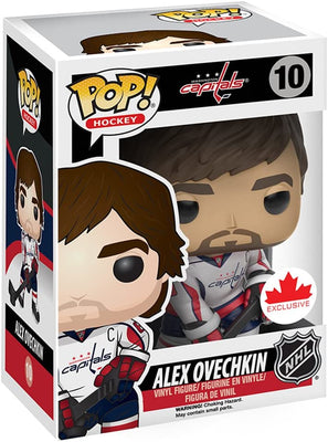 Pop Sports 3.75 Inch Action Figure NHL Hockey - Alex Ovechkin White #10