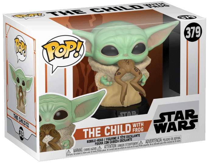 Pop Star Wars 3.75 Inch Figure The Mandalorian - The Child With Frog