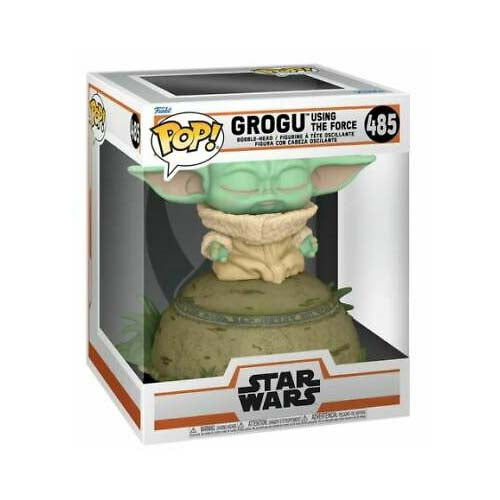 Pop Star Wars The Mandalorian 3.75 Inch Action Figure Deluxe - Grogu Using The Force #485