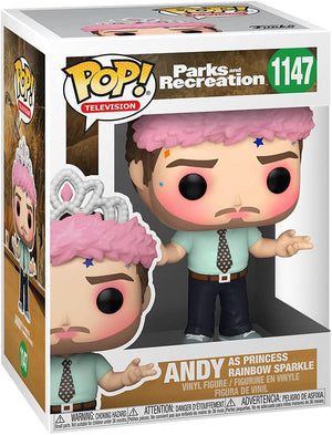 Pop Television Parks and Recreation 3.75 Inch Action Figure - Andy as Princess Rainbow Sparkle #1147