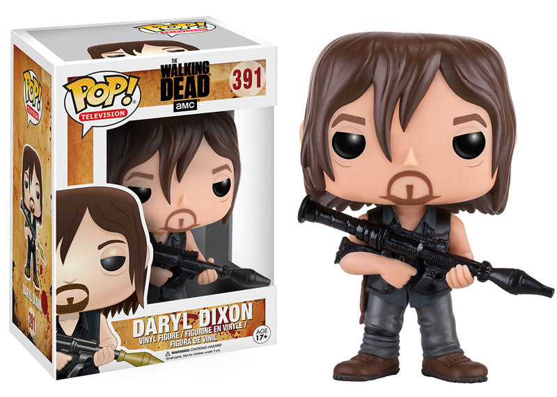 Pop Television 3.75 Inch Action Figure The Walking Dead Daryl Dixon with Rocket Launcher