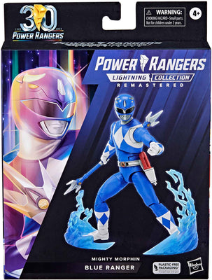 Power Rangers 30th Anniversary Lightning Collection 6 Inch Action Figure Remastered - Blue Ranger (Mighty Morphin)