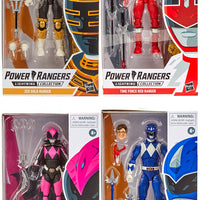 Power Rangers 6 Inch Action Figure Lightning Collection - Set of 4 (Time Force Red - Blue Classic - Gold Zeo - Slayer)