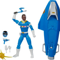 Power Rangers Lightning Collection 6 Inch Action Figure Deluxe (2022 Wave 1) - In Space Blue Ranger & Galaxy Glider