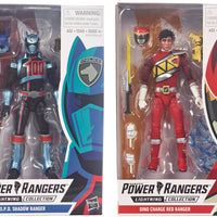 Power Rangers Lightning Collection 6 Inch Action Figure Series 1 - Set of 4 (White - Lord Zedd - Shadow - Dino Red)