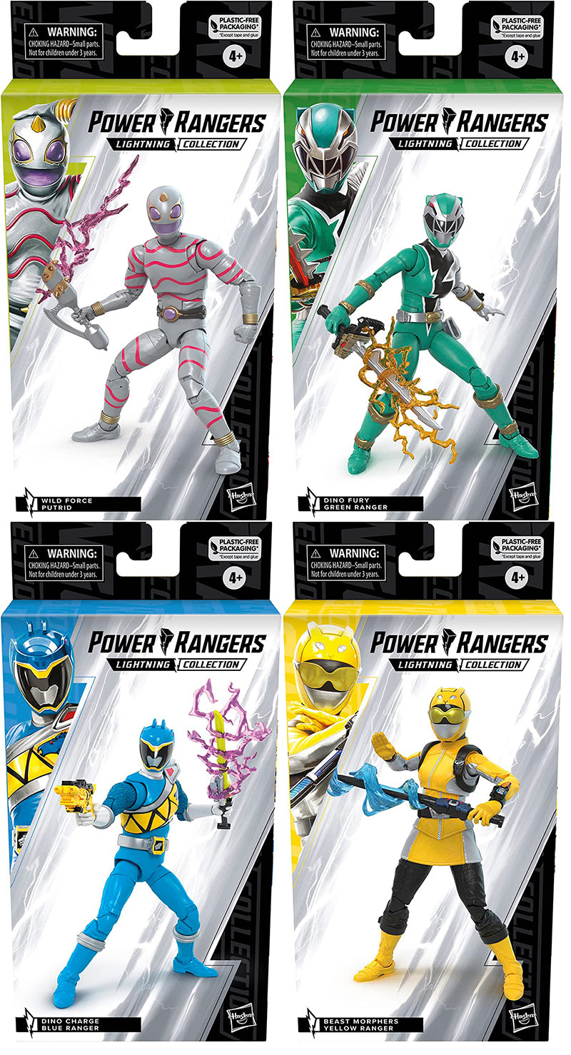 Power Rangers Dino Fury Basic Wave 7 Set of 6 Figures