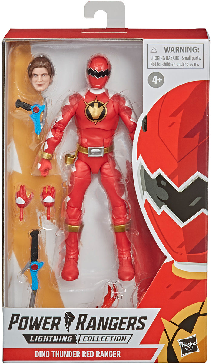 Power Rangers 6 Inch Action Figure Lightning Collection Wave 7 - Dino Thunder Red Ranger