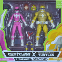 Power Rangers Teenage Mutant Ninja Turtles 6" Figure Lightning Collection 2-Pack - Morphed Michelangelo & April O’Neil