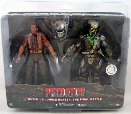 Predators 2 7 Inch Action Figure 2-Pack Series - Dutch vs Jungle Hunter Predator