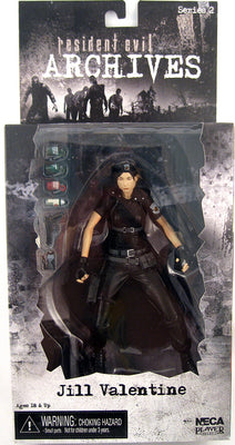 Resident Evil Archives 7 Inch Action Figure Series 2 Neca Toys - Jill Valentine Black Outfit
