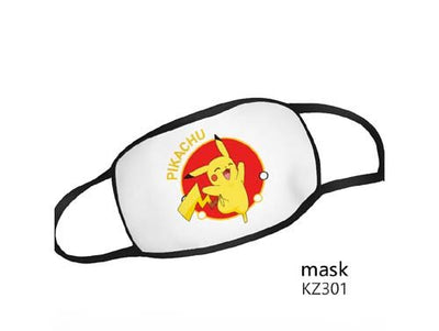 Reusable Washable Face Mask Pokemon Adult Size Mask - Happy Pikachu