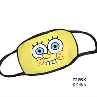 Reusable Washable Face Mask Spongebob Square Pants Adult Size Mask - Spongebob
