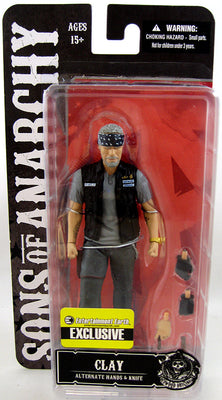 Sons Of Anarchy 6 Inch Action Figure Exclusive Series - Clay Morrow with Bandana (Shelf Wear Packaging)