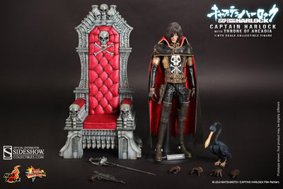 Space Pirate Captain Harlock 12 Inch Action Figure 1/6 Scale MMS - Captain Harlock with Throne of Arcadia Hot Toys