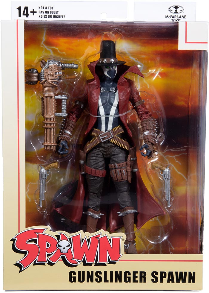 Spawn 7 Inch Action Figure Wave 2 - Gatling Gun Gunslinger Spawn| Cmdstore