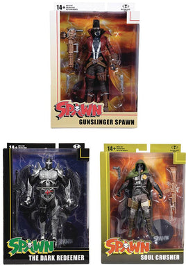 Spawn 7 Inch Action Figure Wave 2 - Set of 3 (Gunslinger - Redeemer - Crusher)