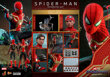 Spider-Man Far From Home 12 Inch Action Figure 1/6 Scale - Spider-Man (Integrated Suit) Deluxe Hot Toys 909813
