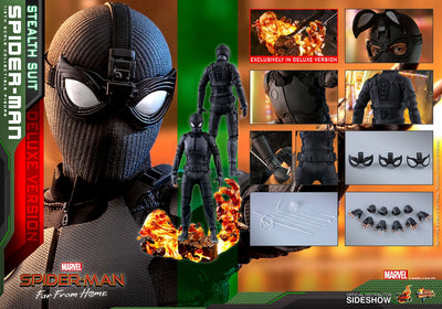 Spider-Man Far From Home 12 Inch Figure 1/6 Scale - Spider-Man (Stealth Suit) Deluxe Version Hot Toys 904858