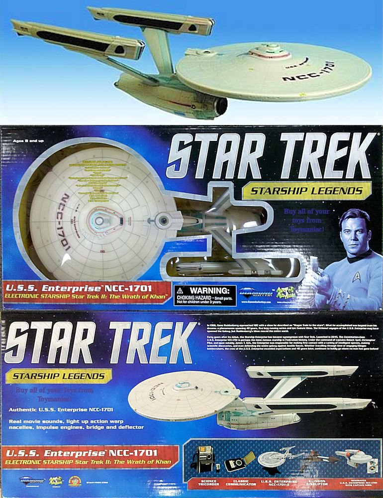 Star Trek II Movie Action Figures 25th Anniversary: Wrath Of Khan U.S.S. Enterprise NCC-1701