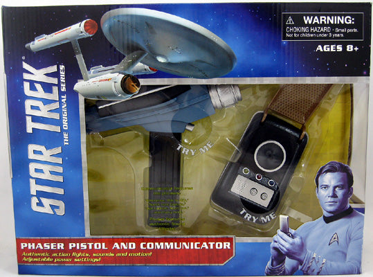 Star Trek The Original Series Accessories: Communicator & Phaser 2-Pack