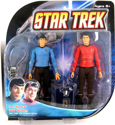 Star Trek The Original Series Action Figure 2-Pack: Spock & Scotty