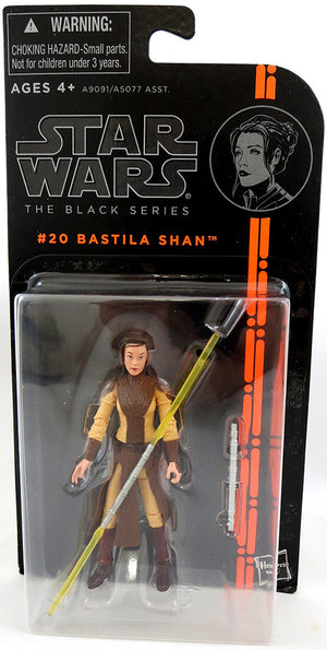 Star Wars 3.75 Inch Action Figure Black Series 4 - Bastilla Shan #20 (Clamshell Taped Back On Card)