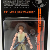 Star Wars 3.75 Inch Action Figure Black Series 4 - Luke Skywalker (Jedi Training) #21 (Clamshell Taped Back On Card)