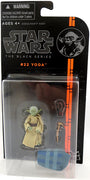 Star Wars 3.75 Inch Action Figure Black Series 4 - Yoda (Jedi Training on Dagobah) #22 (Clamshell Taped Back On Card)