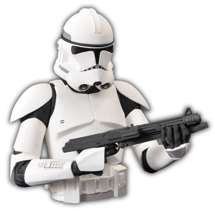 Star Wars 9 Inch Bust Bank Bust Bank - Clone Trooper Bust Bank