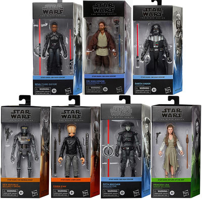 Star Wars The Black Series 6 Inch Action Figure Box Art (2022 Wave 2) - Set of 7