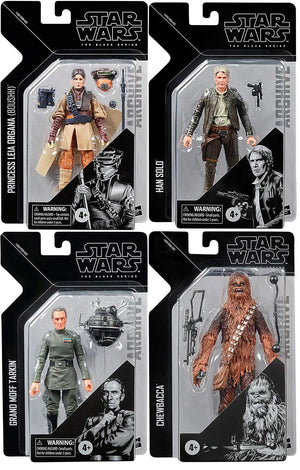 Star Wars The Black Series Archives 6 Inch Action Figure Box Art (2022 Wave 2) - Set of 4