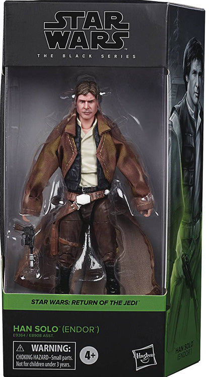 Star Wars The Black Series Box Art 6 Inch Action Figure Wave 2 - Han Solo Endor (Sub-Standard Packaging)