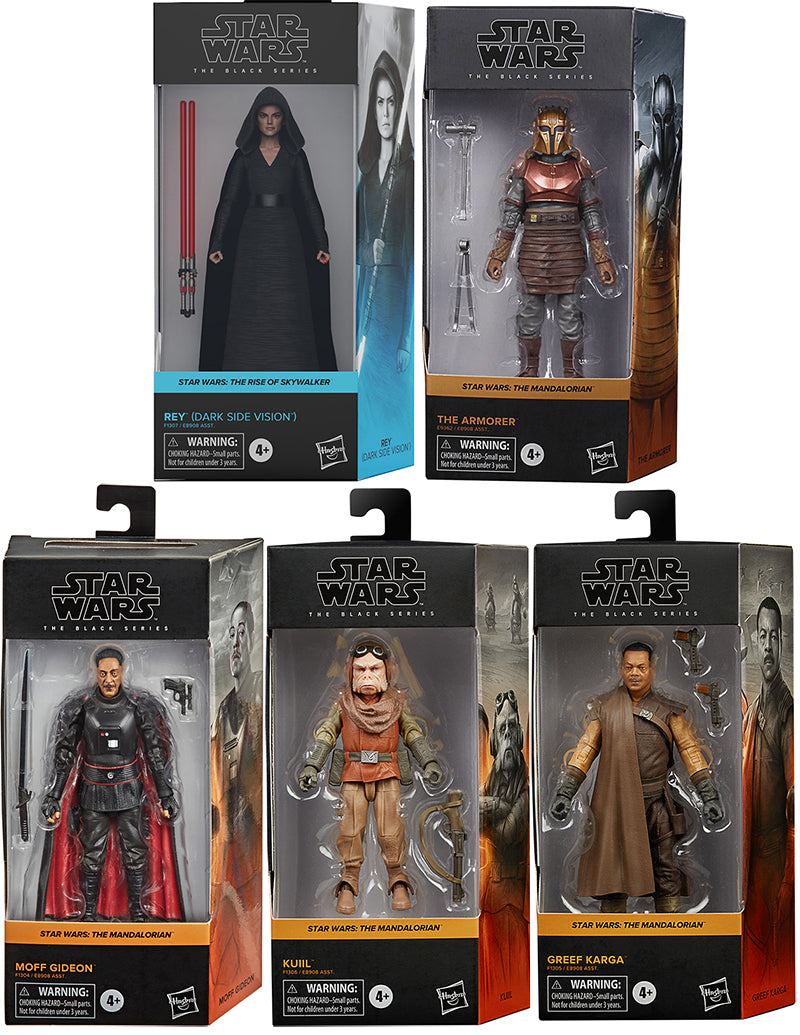 Star Wars The Black Series Box Art 6 Inch Action Figure Wave 3 - Set of 5