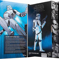 Star Wars The Black Series 6 Inch Action Figure Comic Cover - Scar Trooper Mic